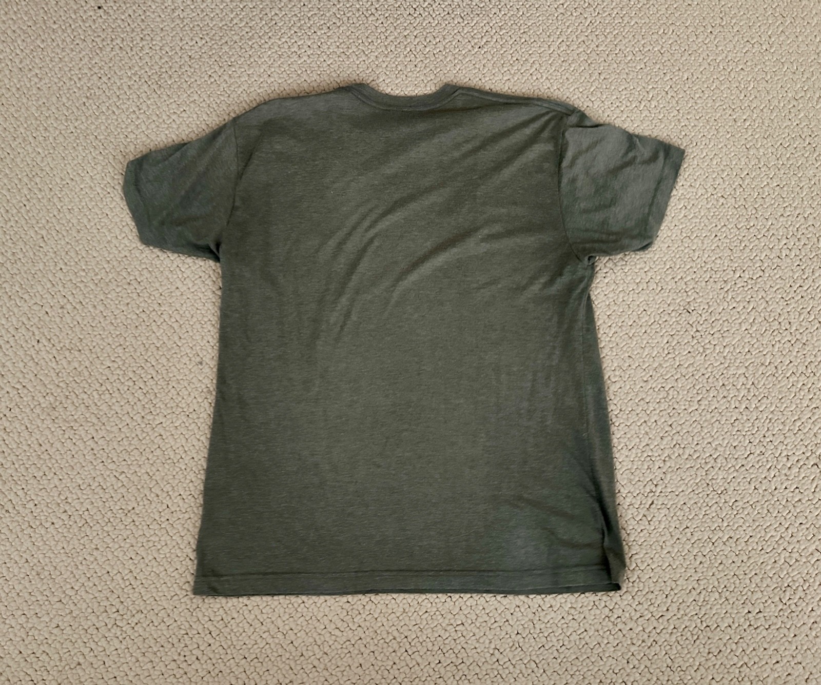 Los Angeles Apparel 50/50 Poly-Cotton Crew Neck T-Shirt Heather Lieutenant FF01
