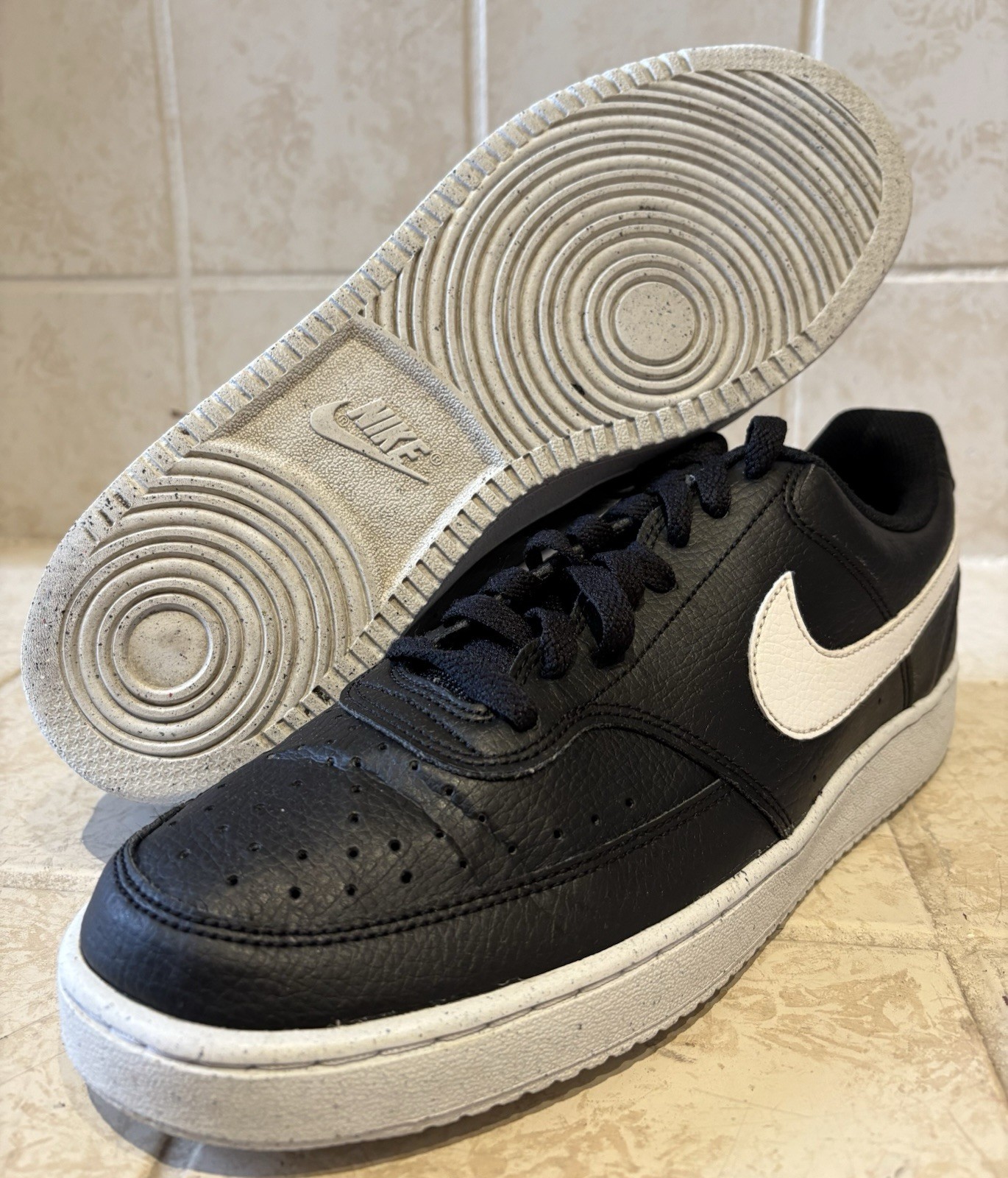 Nike Mens Court Vision Low NN DH2987-001 White Casual Shoes Sneakers Size 10