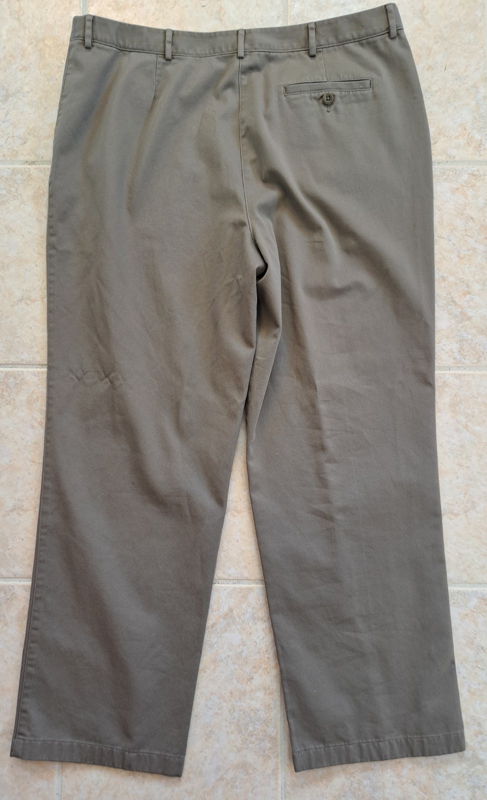 LL Bean Pants Womens 18 Reg Khaki Beige Tan Classic Fit Chino Casual Straight
