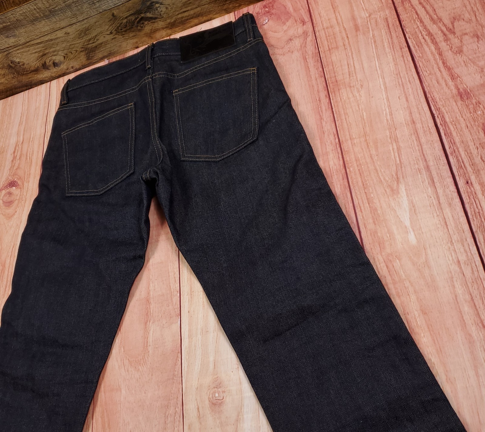 Naked & Famous Made W/ Kevlar Blend Selvedge Blue Denim Jeans 31 (Meas. 30×32)