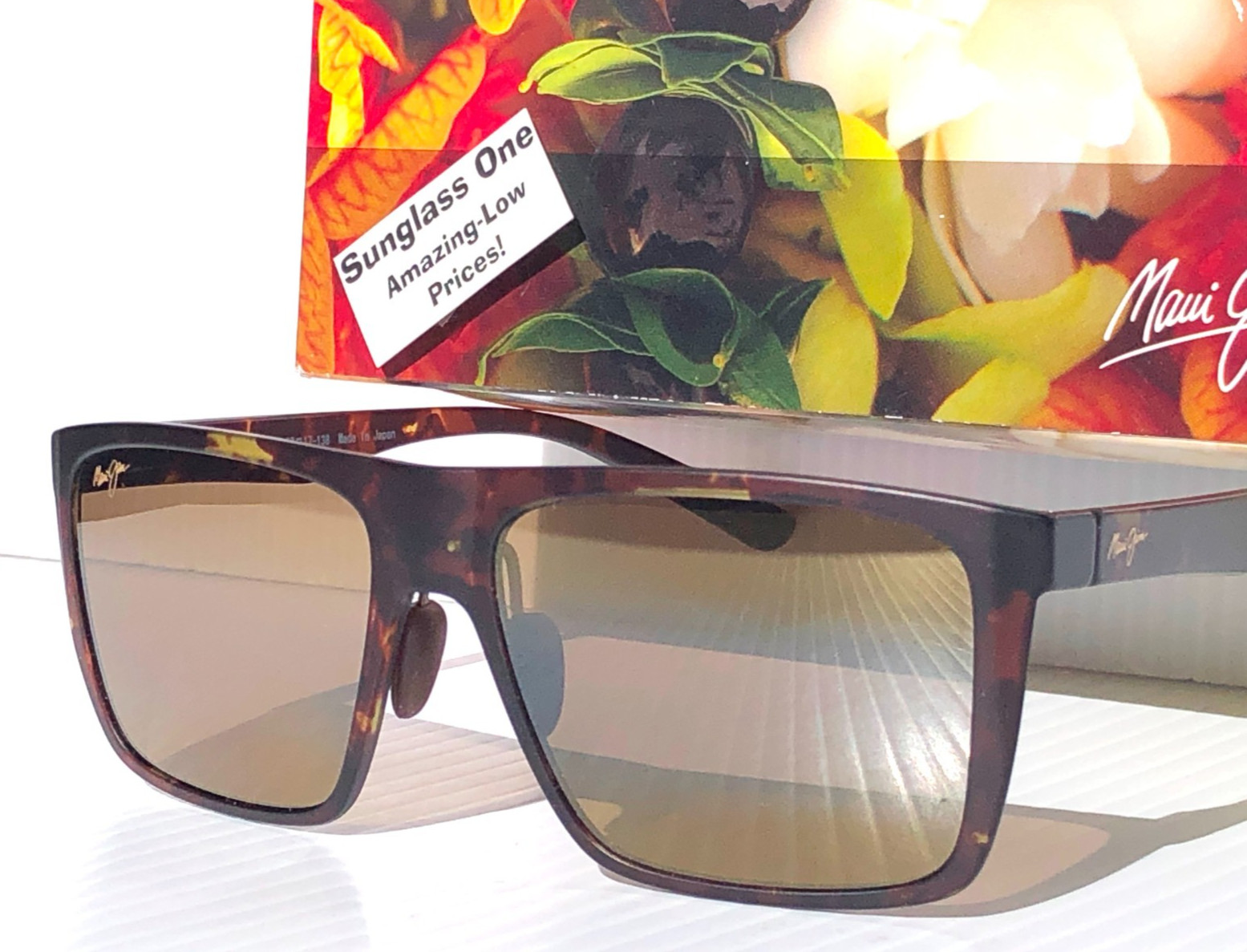 Maui Jim HONOKALANI Tortoise Brown POLARIZED HCL Bronze Lens Sunglass H455-10