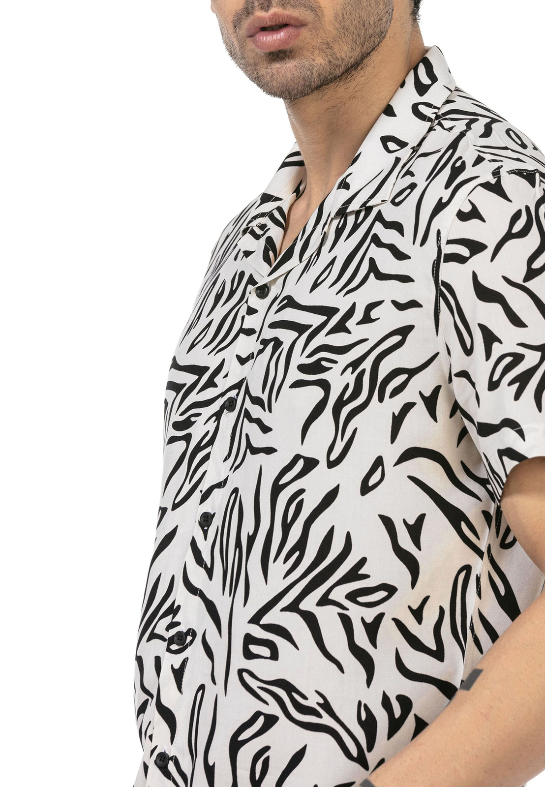 Redbridge Herren Hemd kurzarm Hawaii Hemden Sommer Freizeithemd Reguar Fit