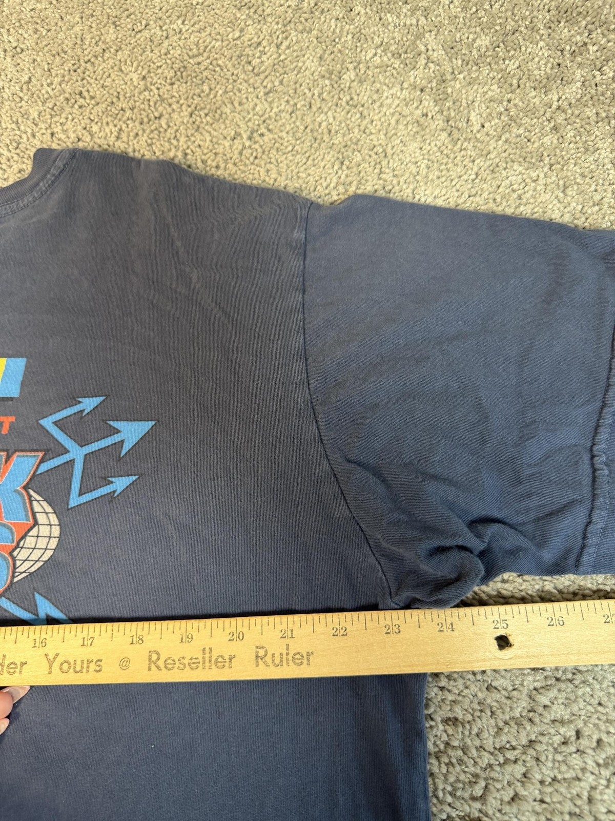 Dark Seas Division Shirt Mens L Blue Coast To Coast Graphic Crew Neck Cotton