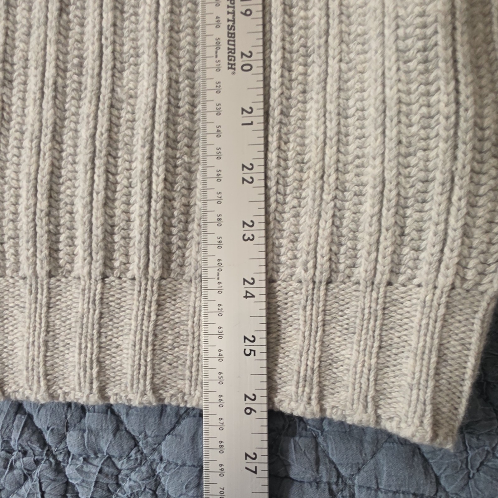 Stone Island Junior Boys Rib-Knit Crew Neck Sweater Logo Grey Size 14