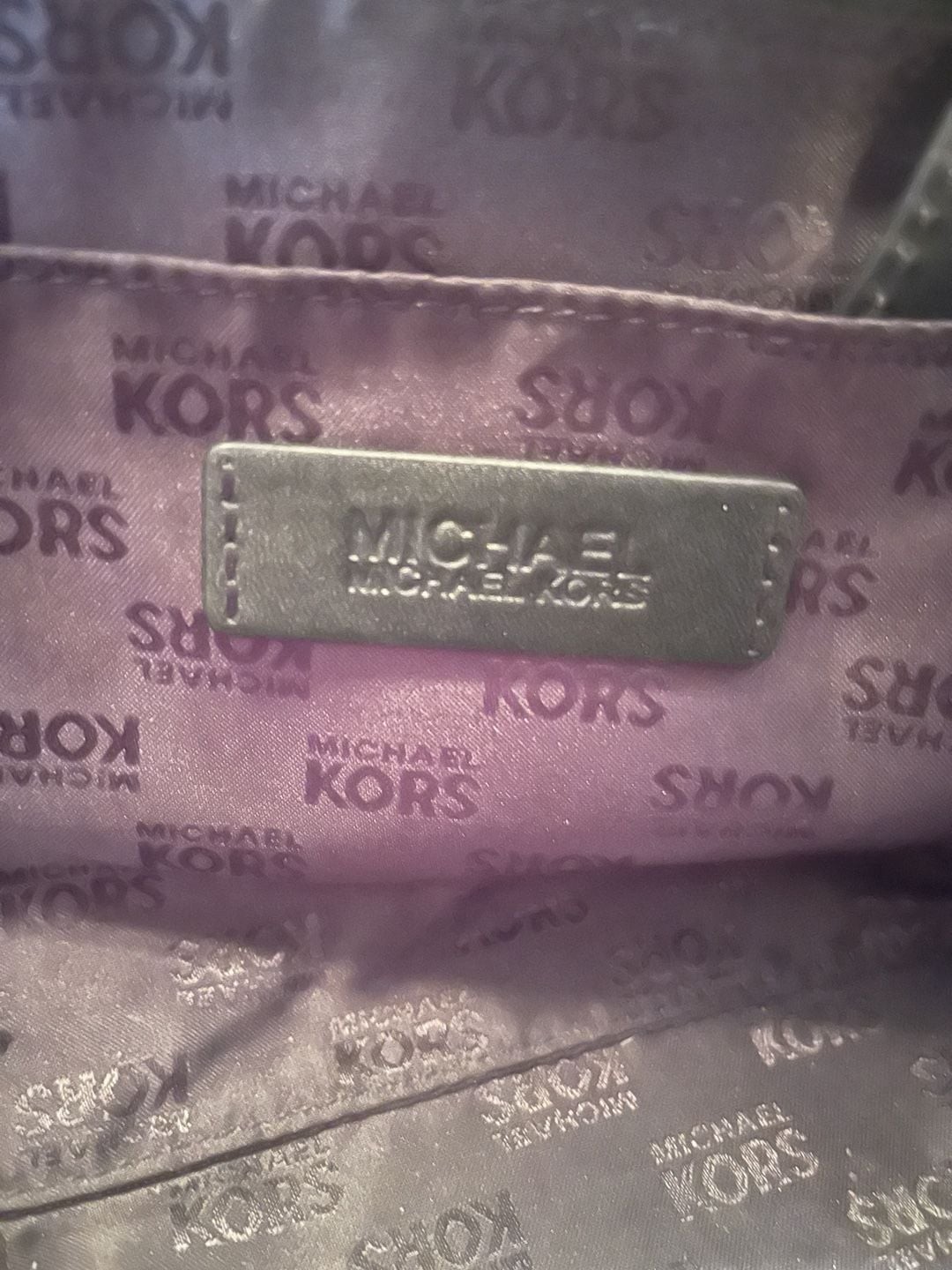 Michael Kors Jet Set Travel Logo Print Chain Shoulder Tote