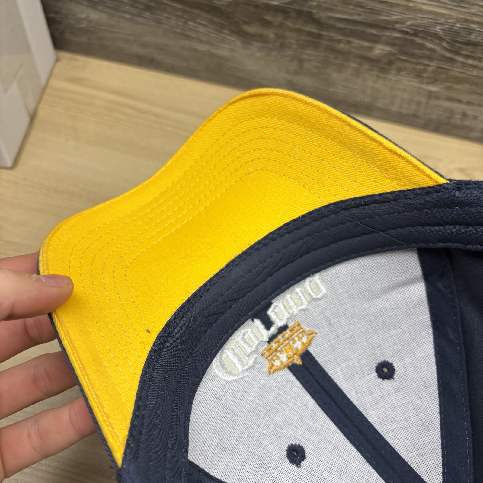 Corona Extra Hat Cap Strap Back Navy Yellow Logo Beer Brand Men