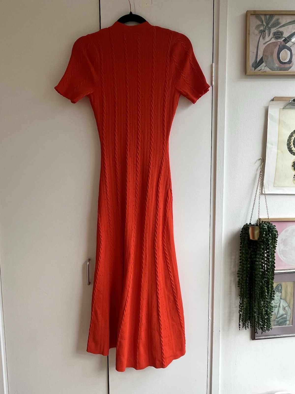 Sandro red knitted maxi dress – size 1 NWT