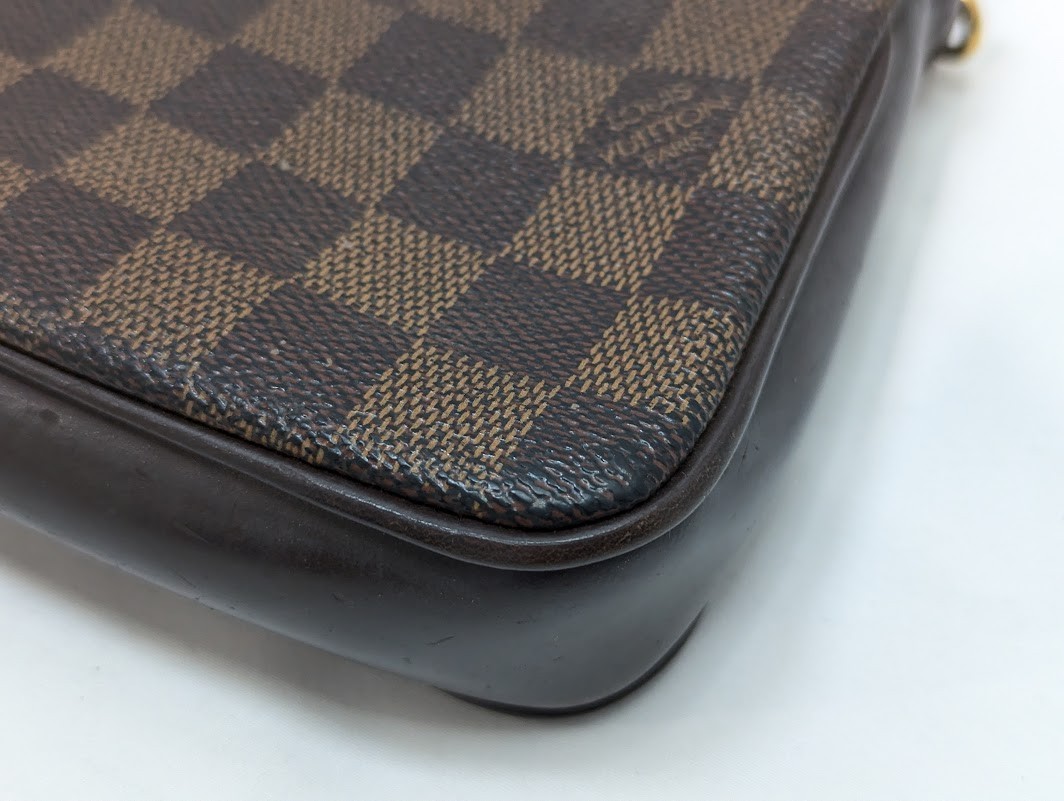 LOUIS VUITTON Damier Ebene Navona Accessories Pouch Hand Bag N51983 Authentic LV