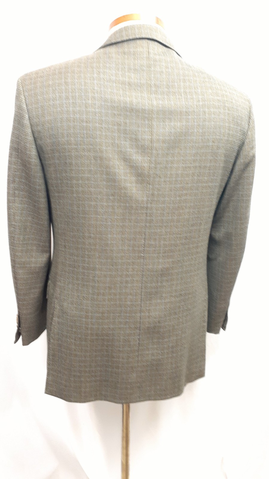 Ermenegildo Zegna US 40 Short EU 48 C Green Blazer Sport Coat Jacket Wool Plaid