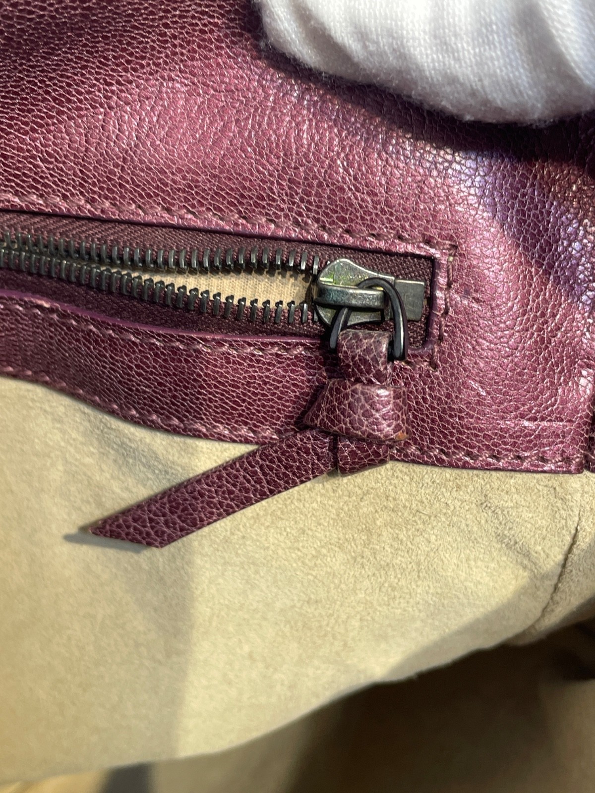 Bottega Veneta 2000’s Tote Bag Burgundy Leather Used
