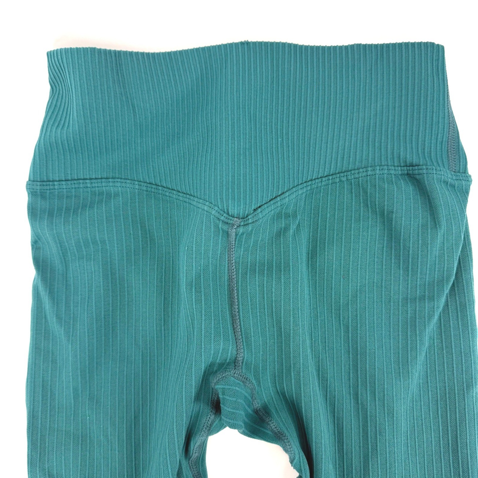 PrettyLittleThing Ribbed Activewear Set Teal Green Sports Bra Leggings Small