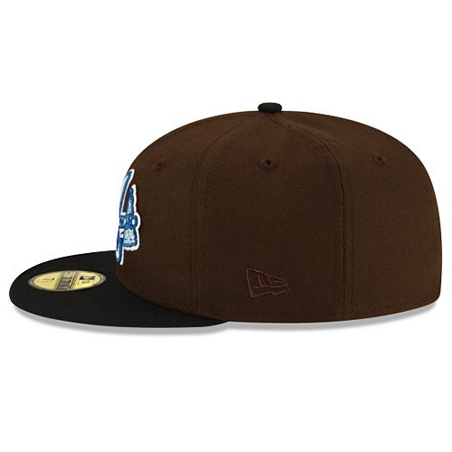 New Era Atlanta Braves Fitted Hat MLB 2000 ASG Side patch Walnut Black 2Tone Cap