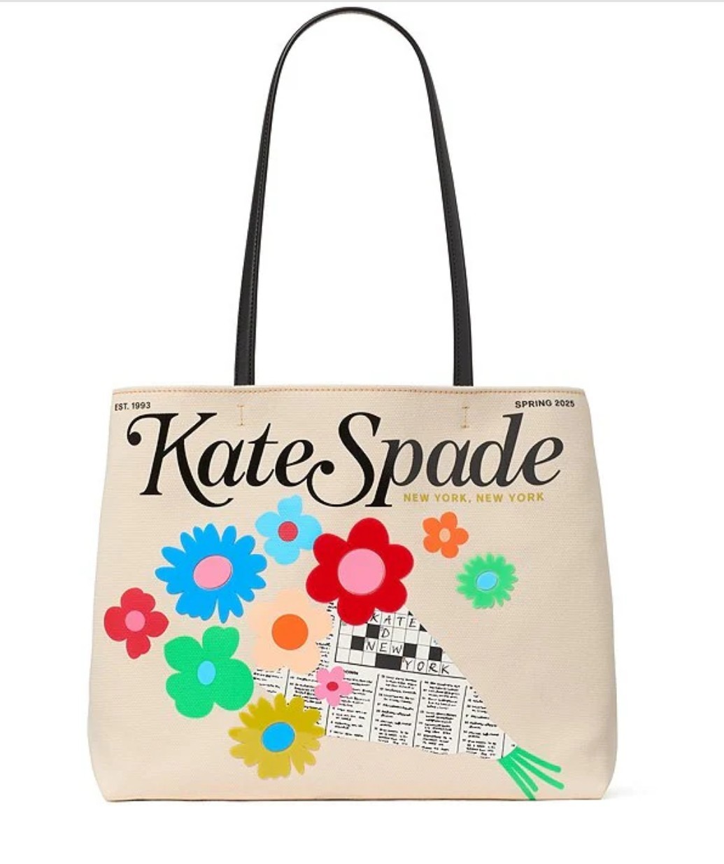 Kate Spade New York Fresh Picks Canvas Tote Bag Retail $298