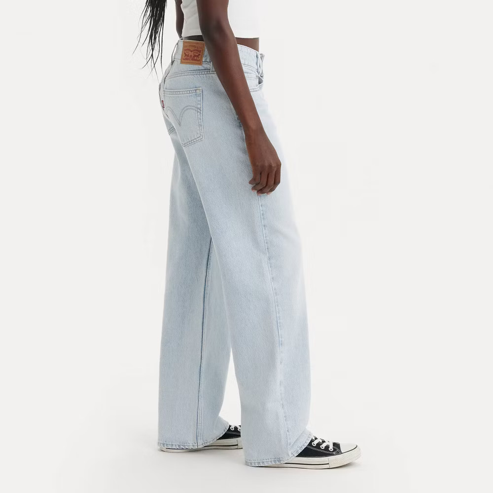 Levi Women Low-Rise Superlow Loose Jeans – Abraided Art 30: Midweight Denim,