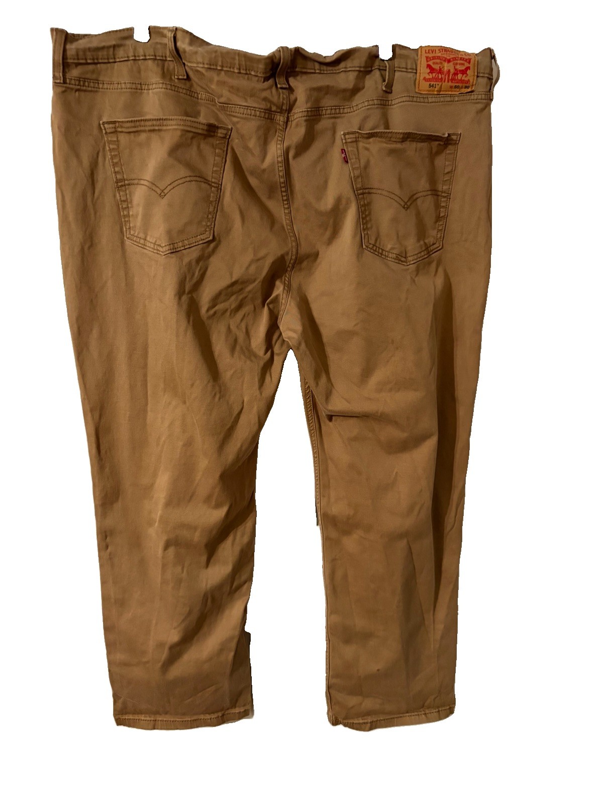 Levi’s 541 Athletic Taper Pants Men’s Big & Tall 50×29 Khaki Tan Stretch Chino