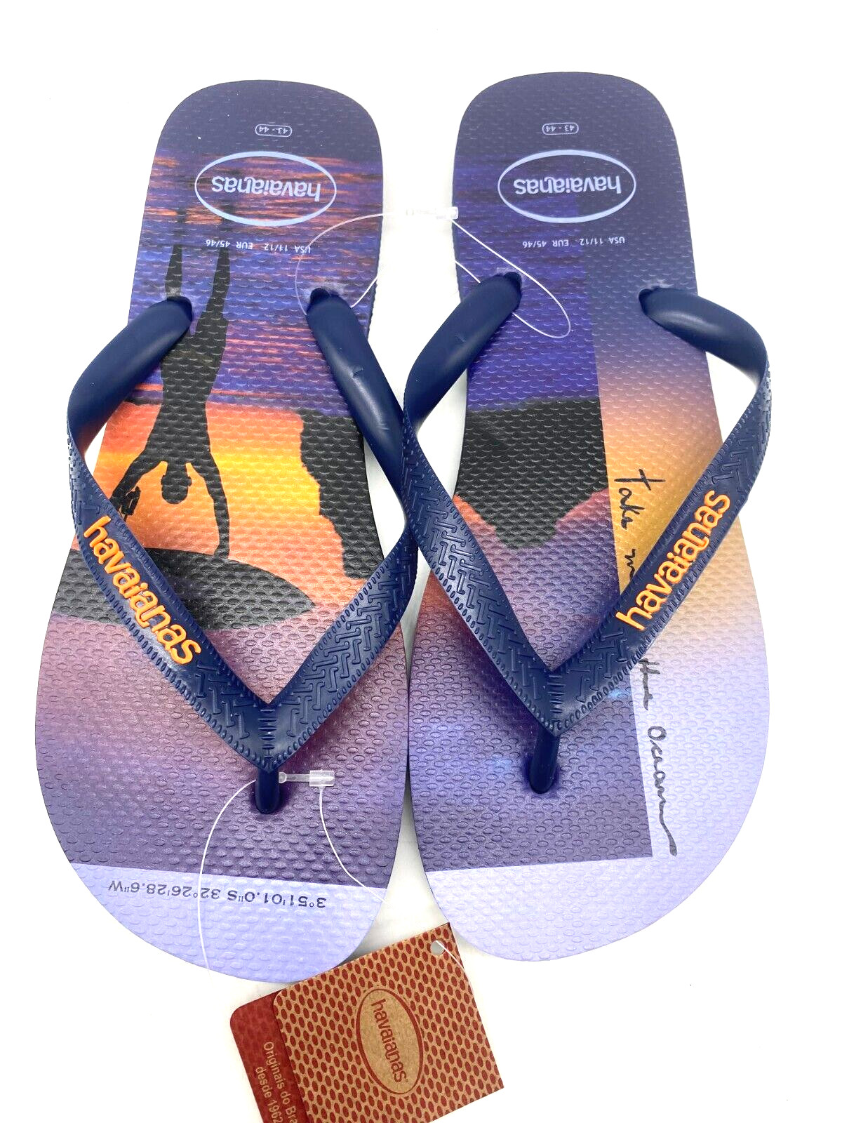 Havaianas Hype Navy Blue Flip Flops Men’s Size 11/12