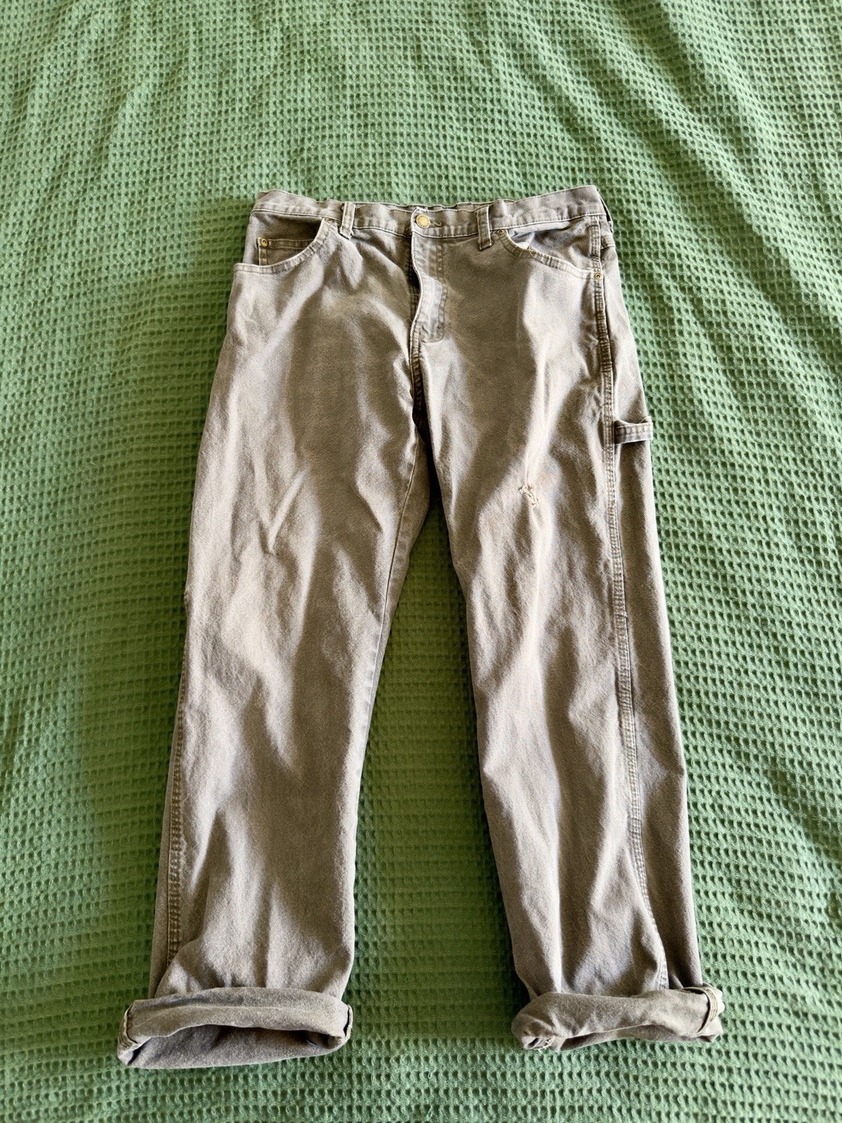 Dickies Vintage Mens Work Pants 32×32 Green Straight Leg