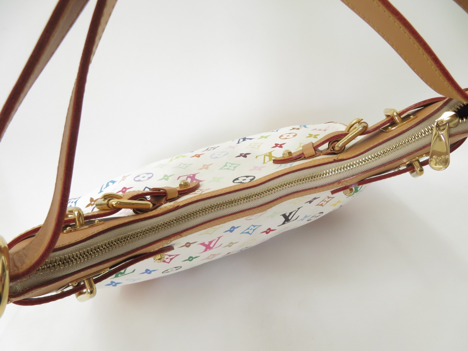Authentic Louis Vuitton Monogram Multicolor Greta Shoulder Bag M40195 S#52731
