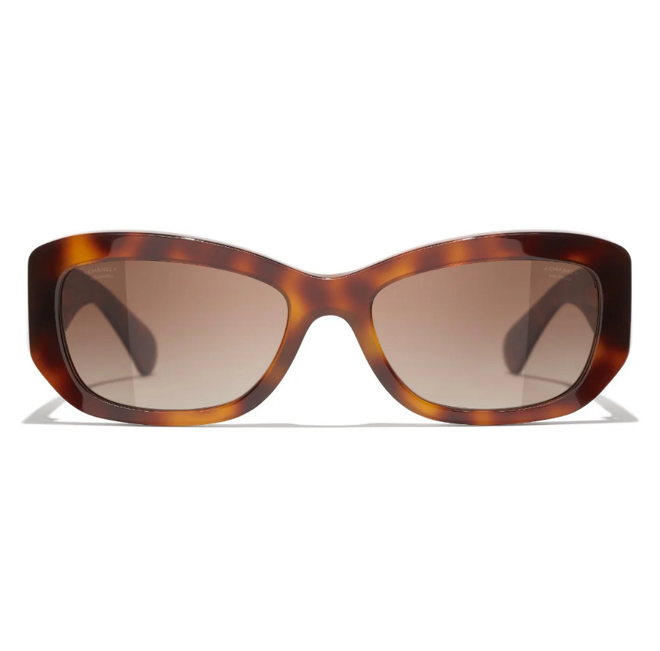 NEW CHANEL 5493 POLARIZED TORTOISE RECTANGLE SUNGLASSES c.1295/S9! SHIPS TODAY!