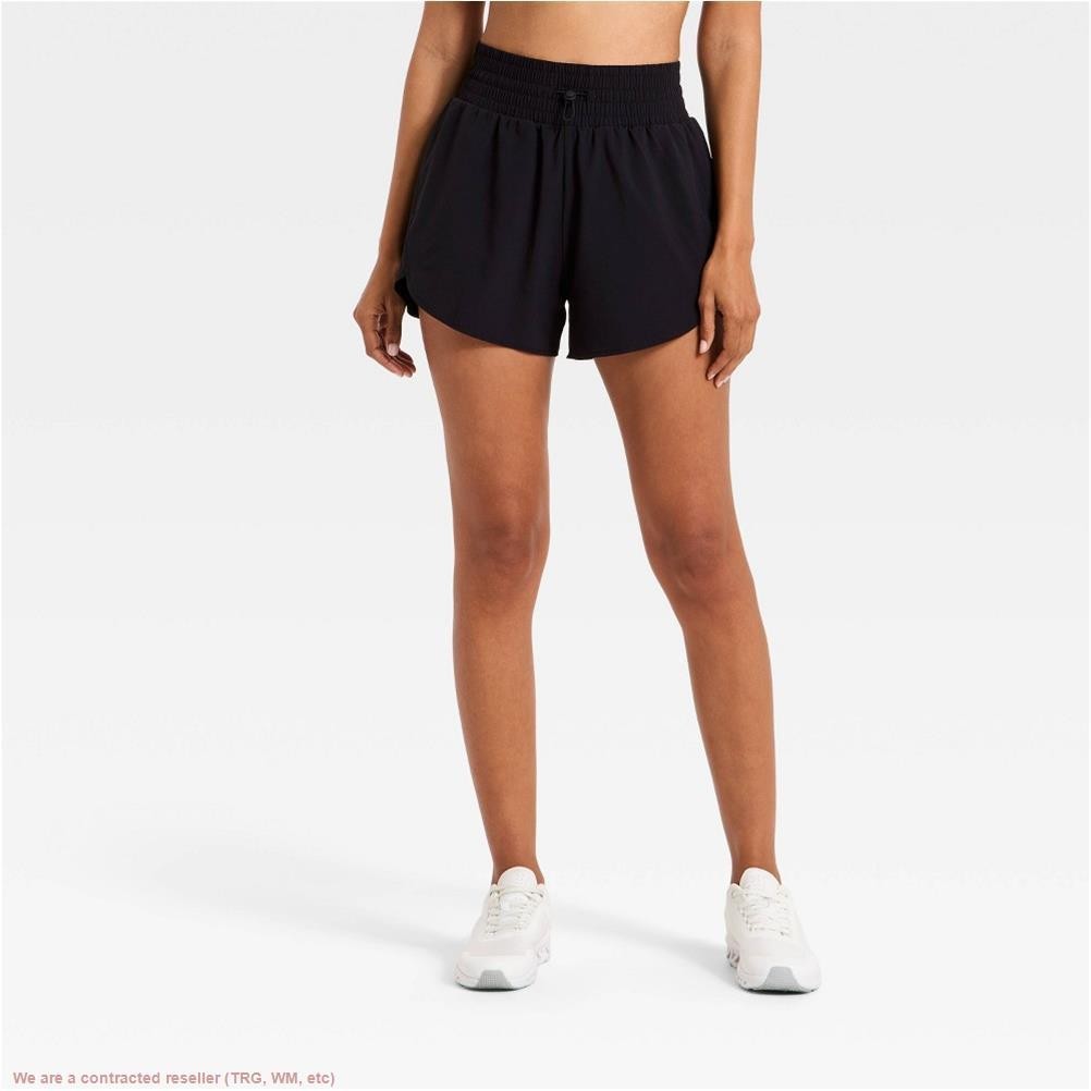 Women’s Active Light High-Rise Shorts 3″ – All In Motion Black S *SEE DEAL!!!*