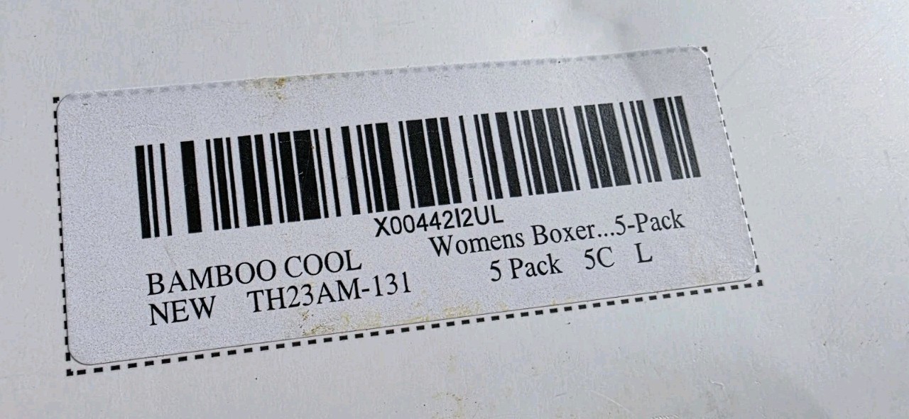 BAMBOO COOL Women’s Boxer Briefs Boyshorts 5 Pack Full Coverage Women’s Large