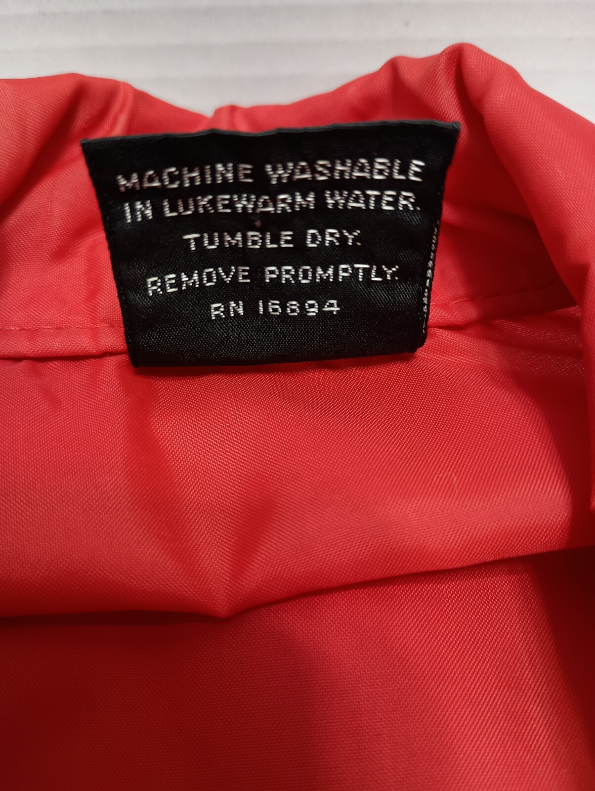 Sports Master Troy Bilt Mens Red Lightweight Snap Up Windbreaker Size Small