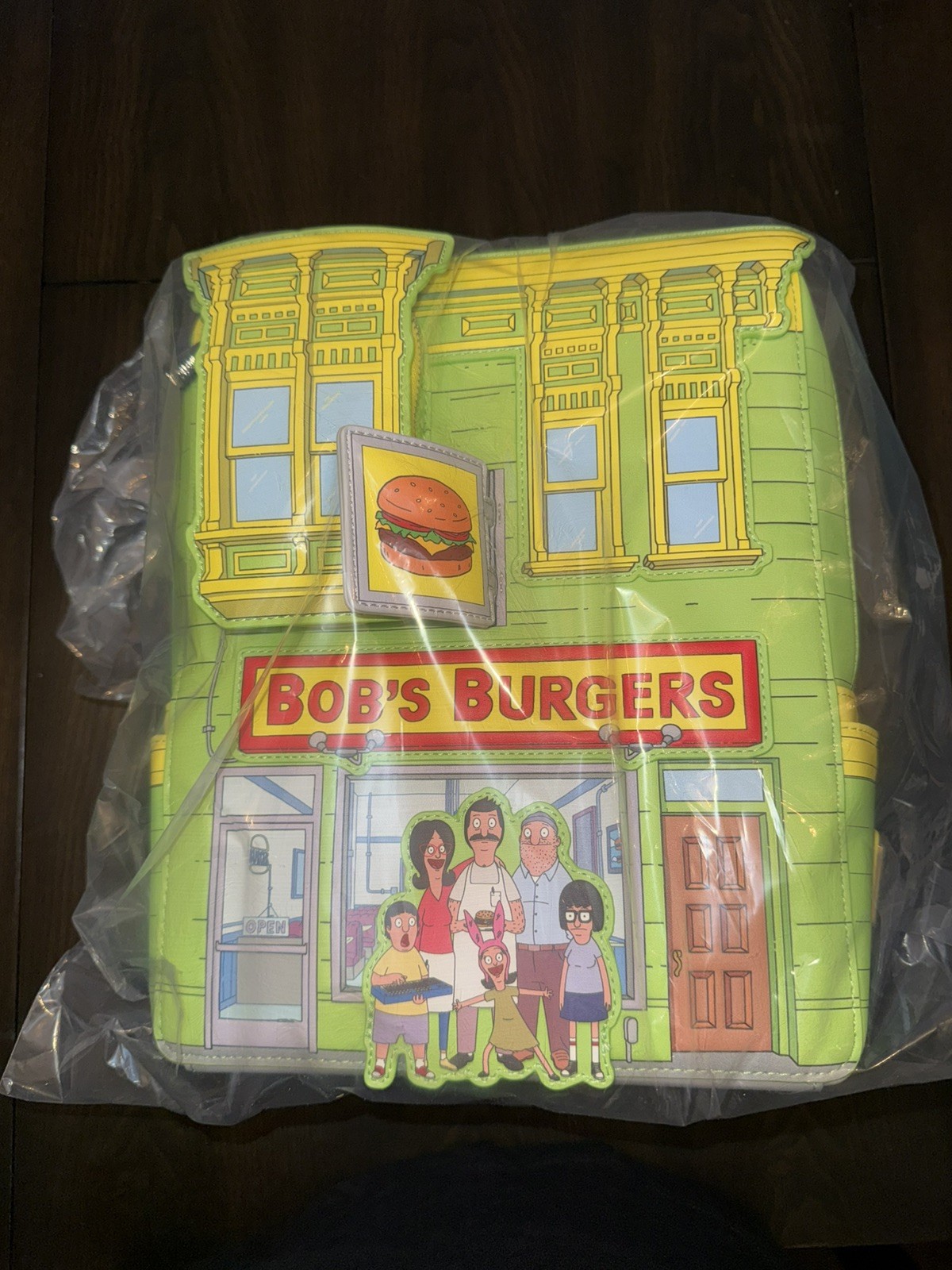 LOUNGEFLY MINI BACKPACK BOB BURGERS RESTAURANT