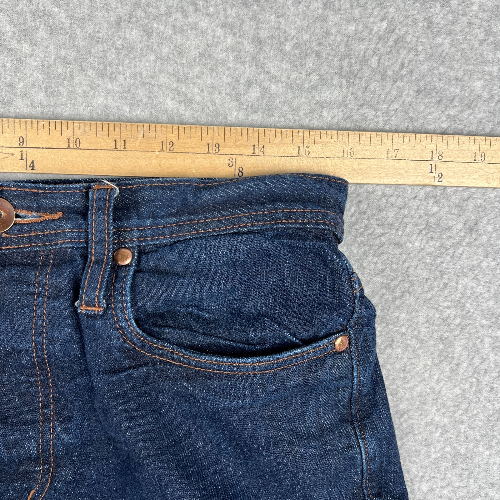 Unbranded UB222 Tapered Selvedge 11oz Jeans Stretch Denim 32×32 Mens Blue