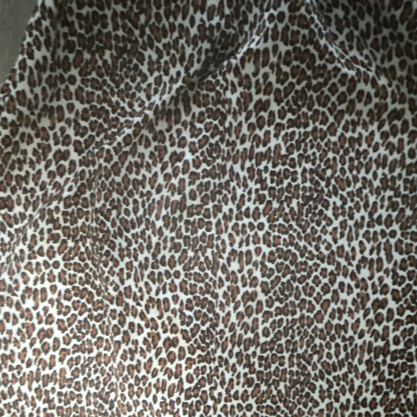Women’s Leopard Print Straight Pencil Skirt Knee Length Size 8 Brown/Black
