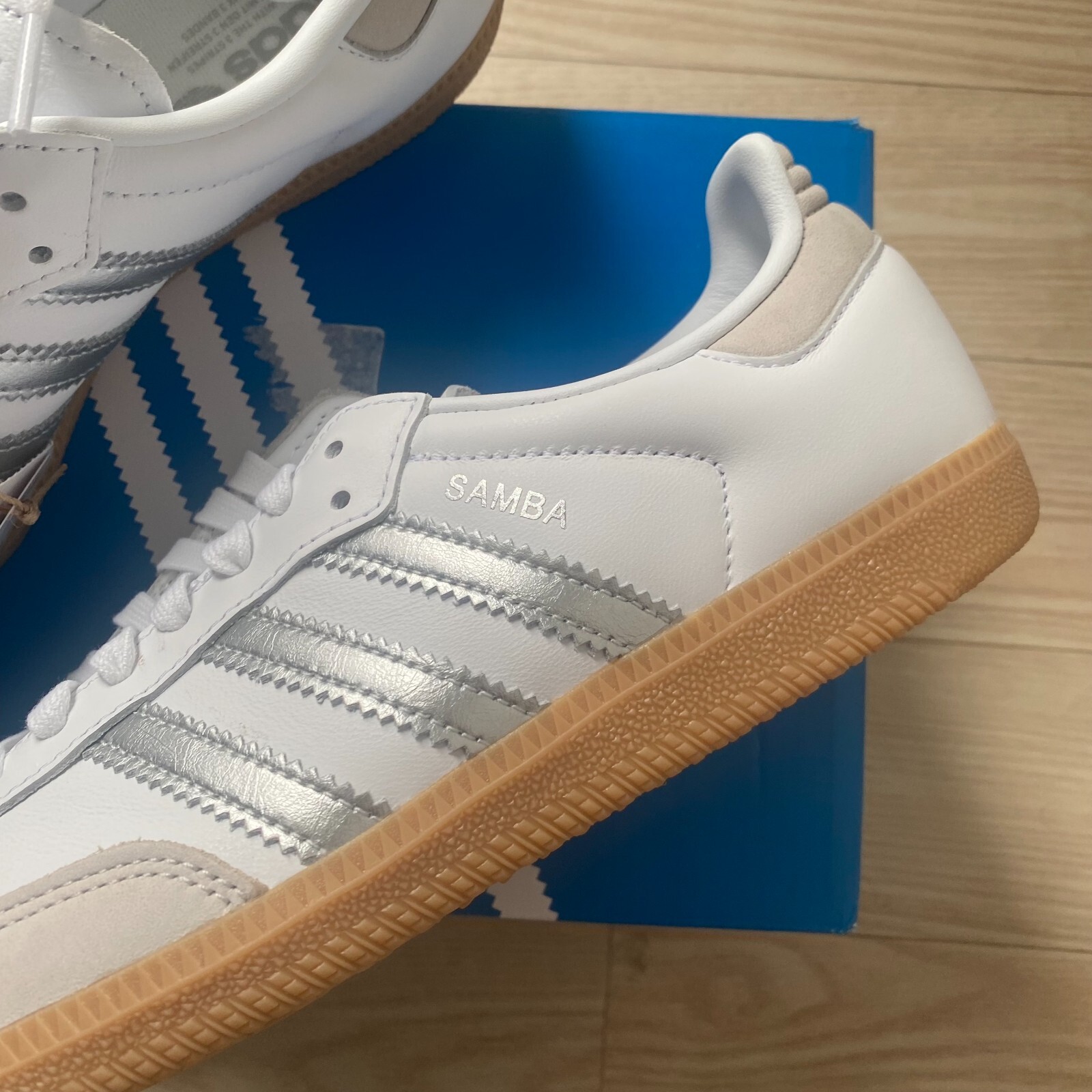 adidas Samba OG White Silver Metallic Womens Sneakers ✅Multiple Sizes