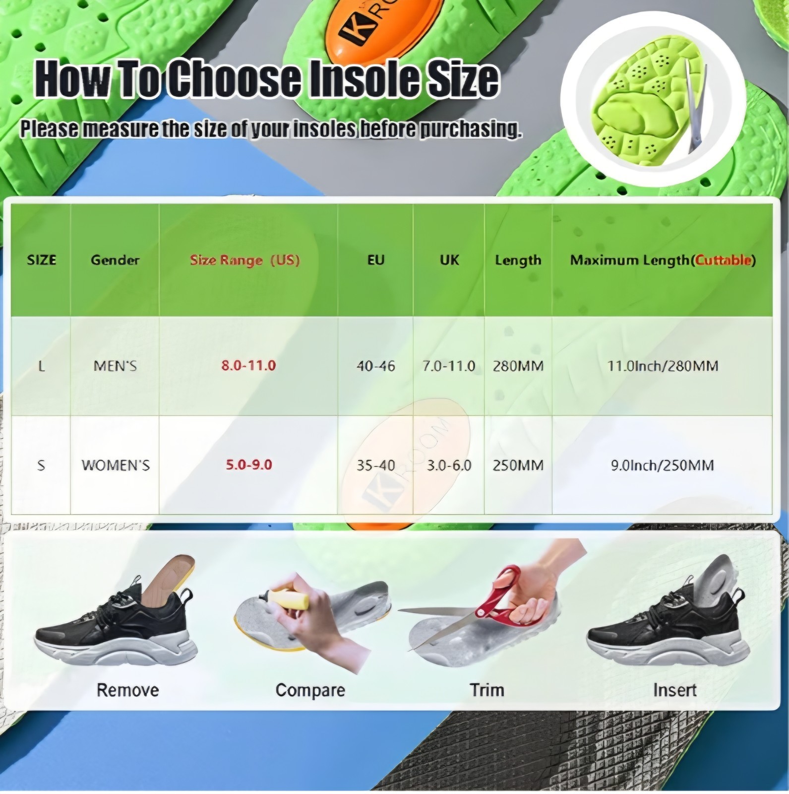 Cloud Sports Insoles Memory Foam Arch Support New Men Women Cushioned SZ 8-11