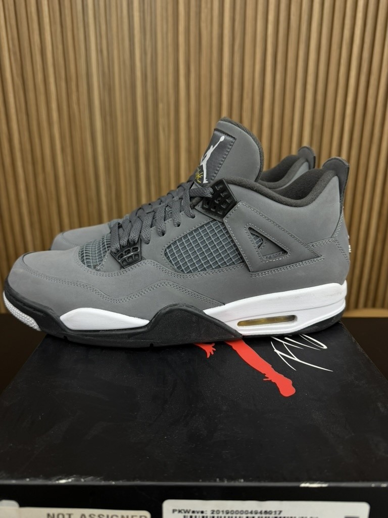 Jordan 4 Cool Grey (2019) Size 12.5, PREOWNED-R