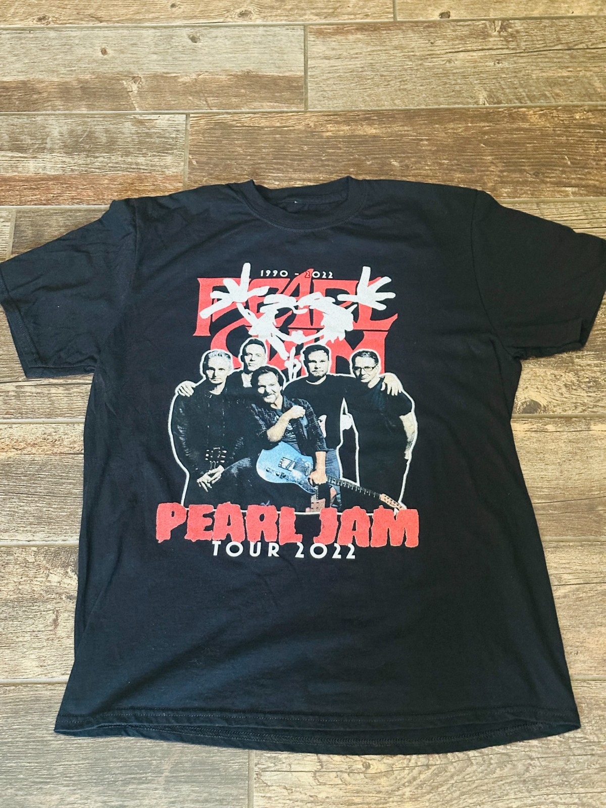 Pearl Jam Shirt Men’s Large Black – Tour 2022 – California Canada – Double Sided