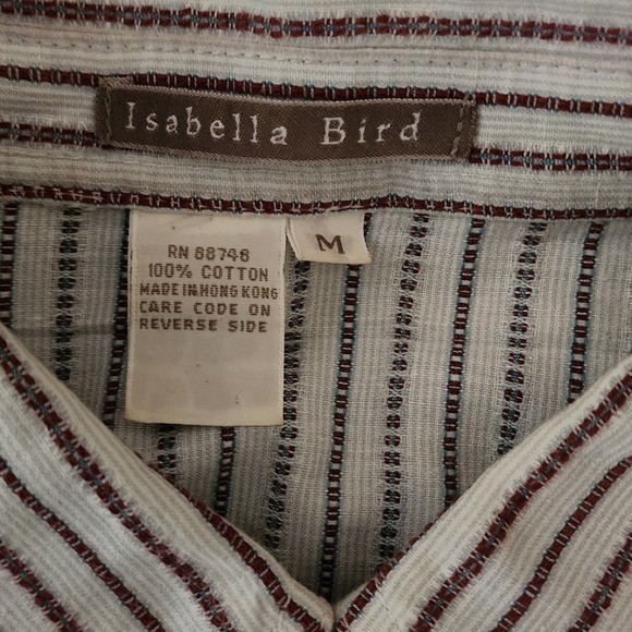 Isabella Bird Women’s Button-up Blouse Medium Size