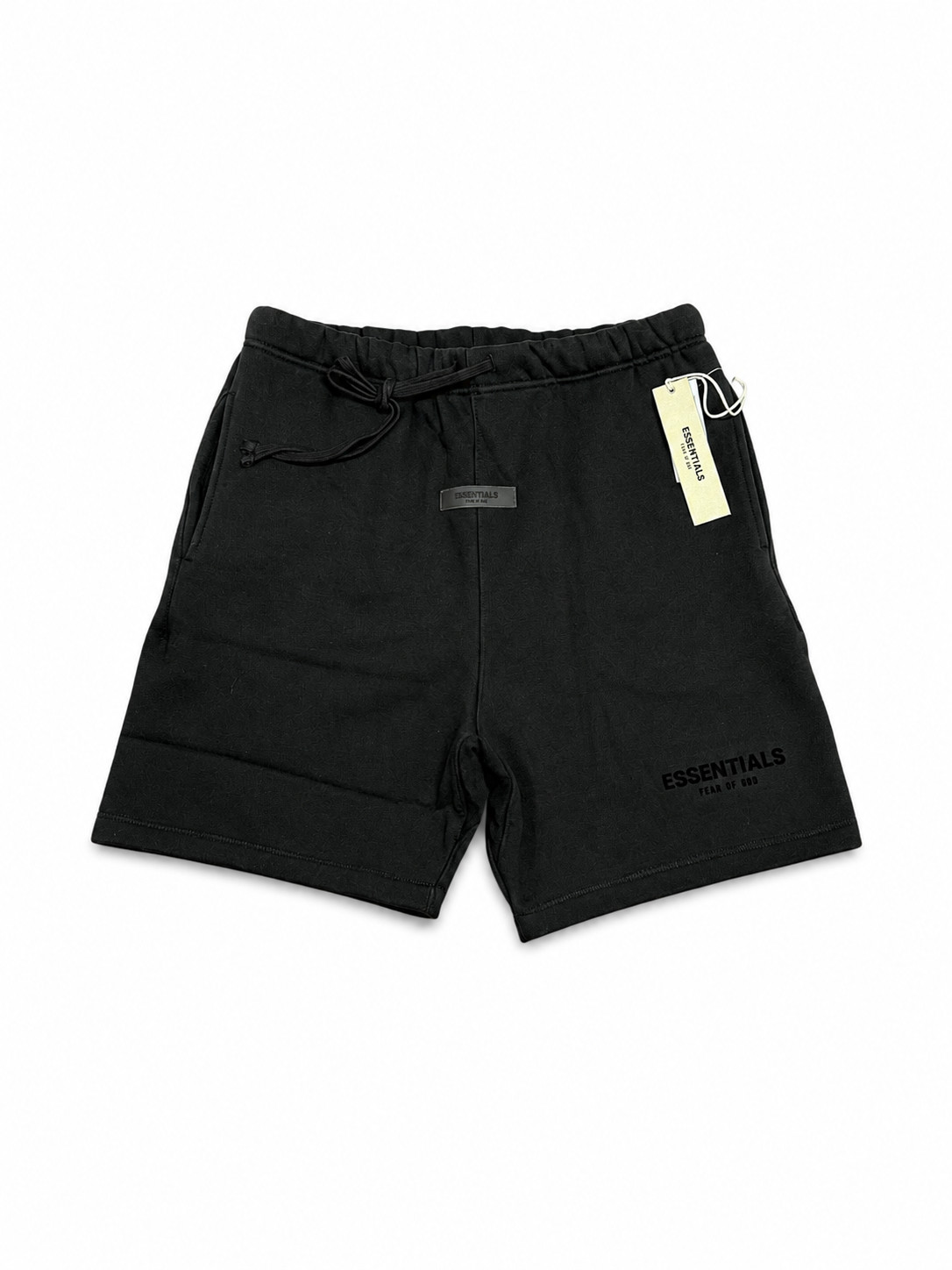 Essentials Fear of God Shorts In 3 Different Colors; Black, White, And Gray.