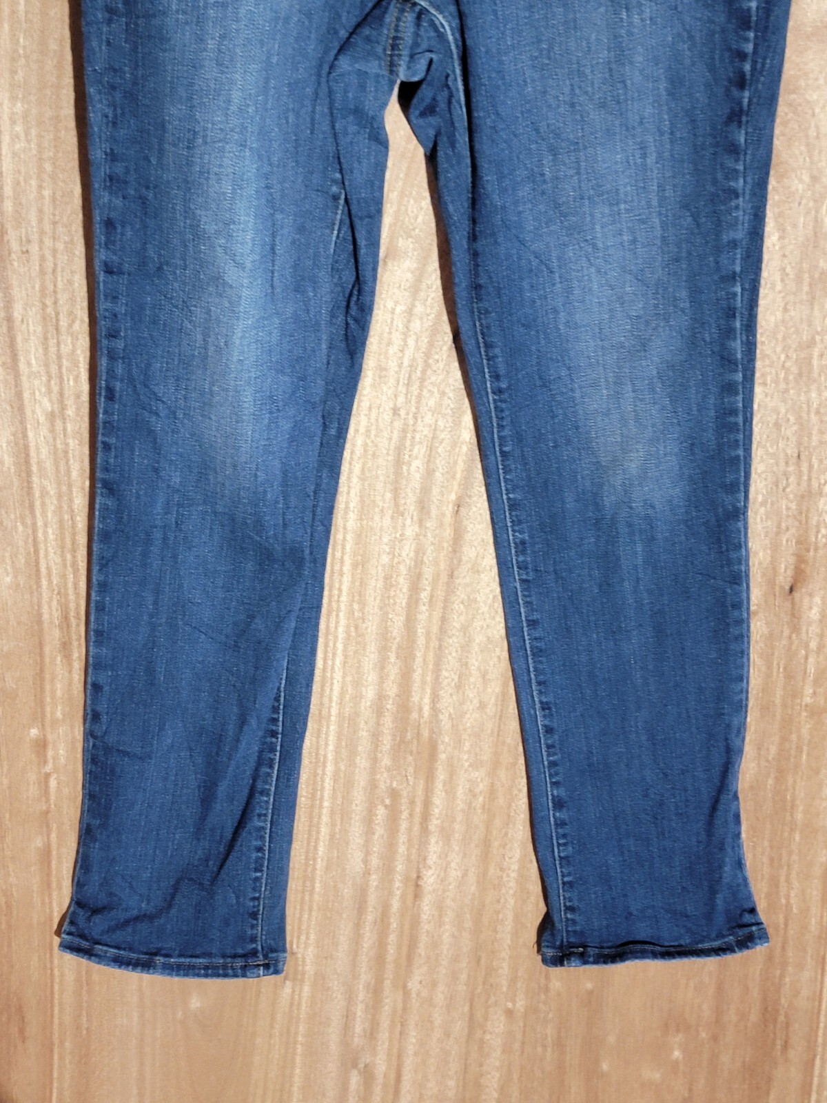 universal thread jeans women size 2/26r slim straight stretch mid rise dark blue