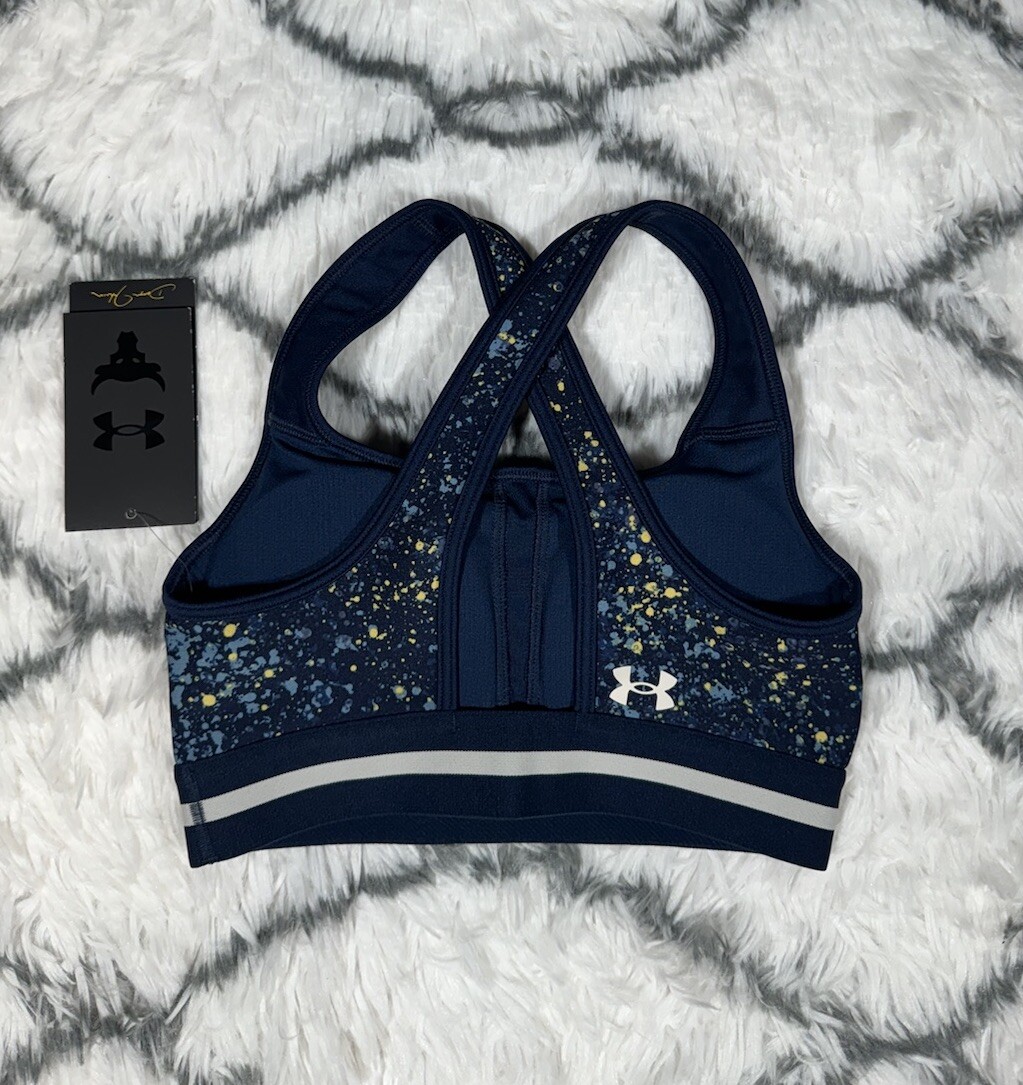 UNDER ARMOUR Project Rock Sports Bra Crossback Women’s XS *NEW* 1371365-408 $50