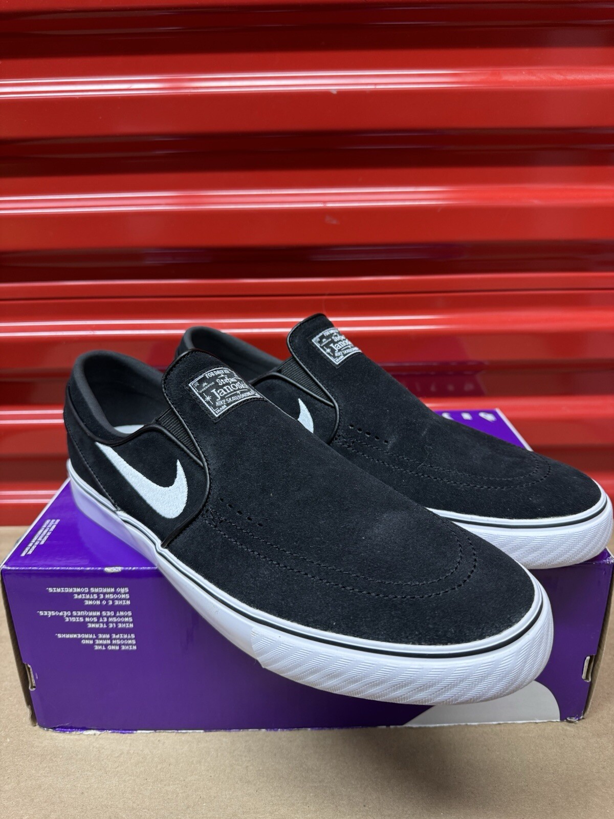Nike SB Zoom Janoski+ Slip ‘Black White’ FN5893-001 Men’s Size 12 Shoes