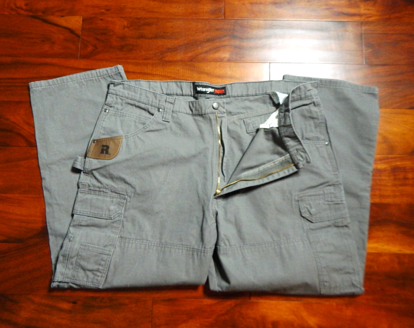 Wrangler Riggs Men’s Workwear Carpenter Olive Green Pants Size W42/L30