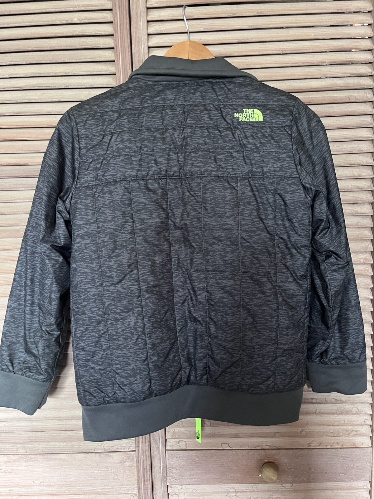 The North Face Boy’s Sz Med 10/12 Quilted Reversible Full Zip Puffer Coat Jacket