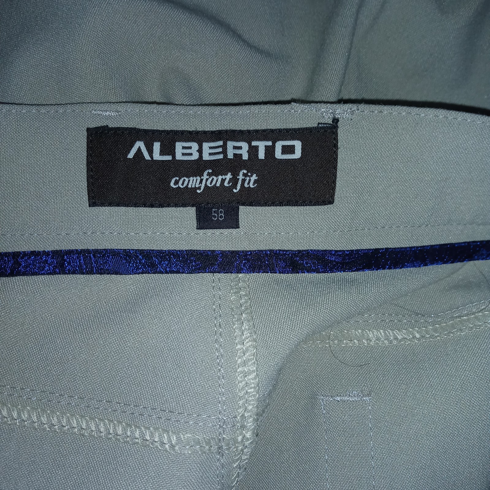 Alberto Comfort Fit Sz IT 58 Actual (42×26) Tom Ceramica Pants Sand