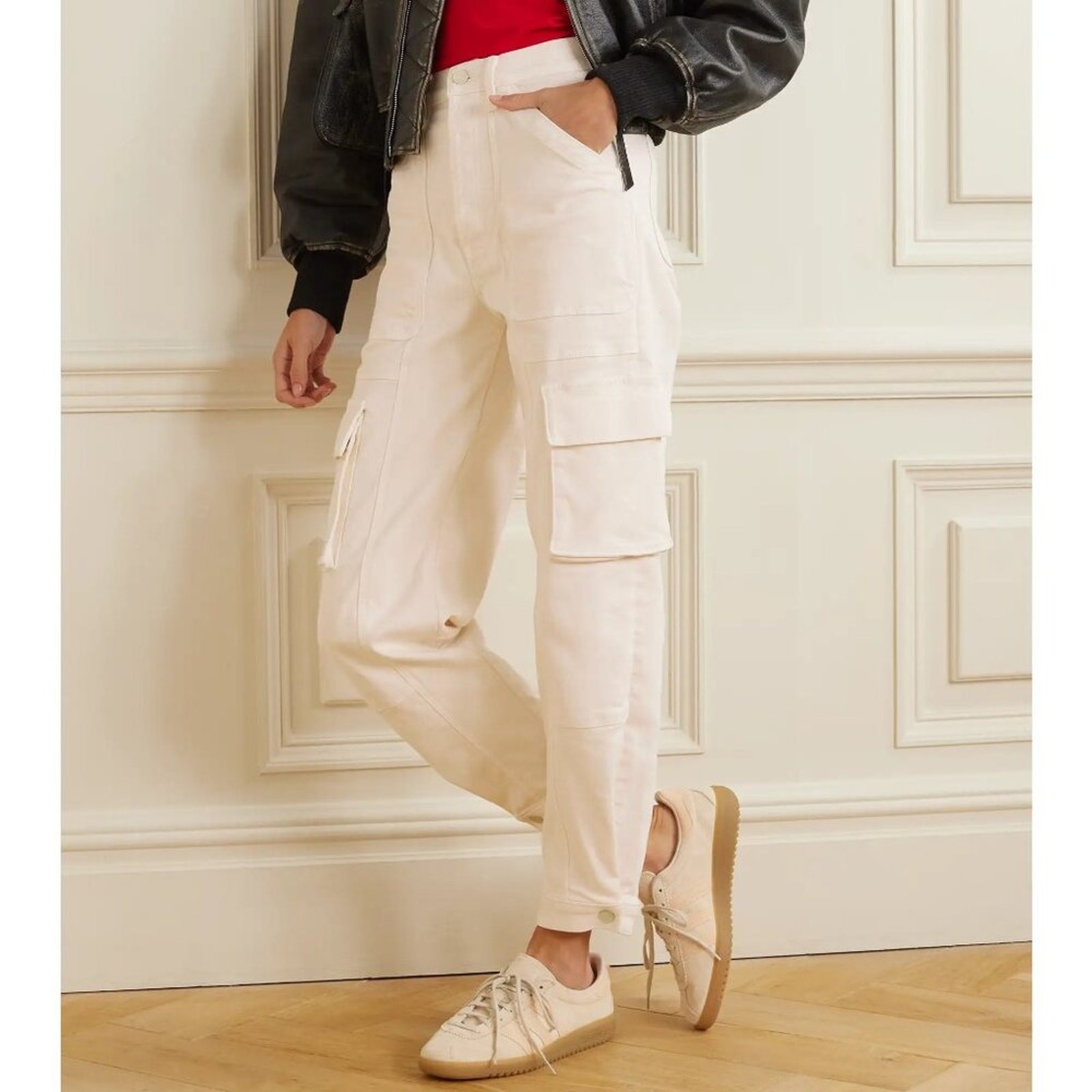 NWT$328 MOTHER Curbside Cargo Flood High-Rise Tapered Jeans 30 (8-10)