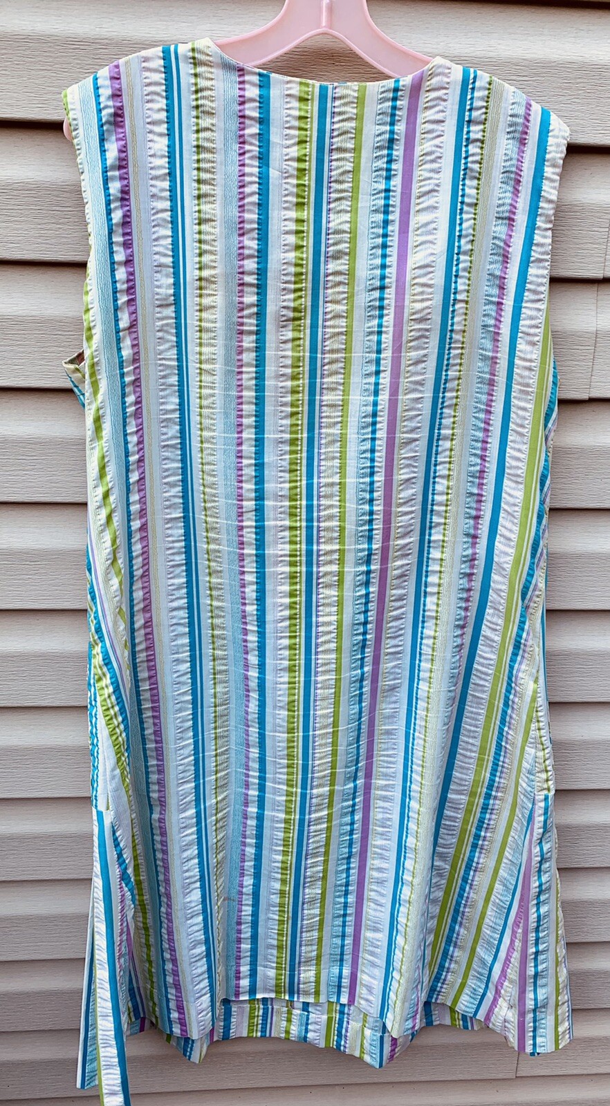 VINTAGE striped Shaker Square by Bill Sims Woman’s Dress