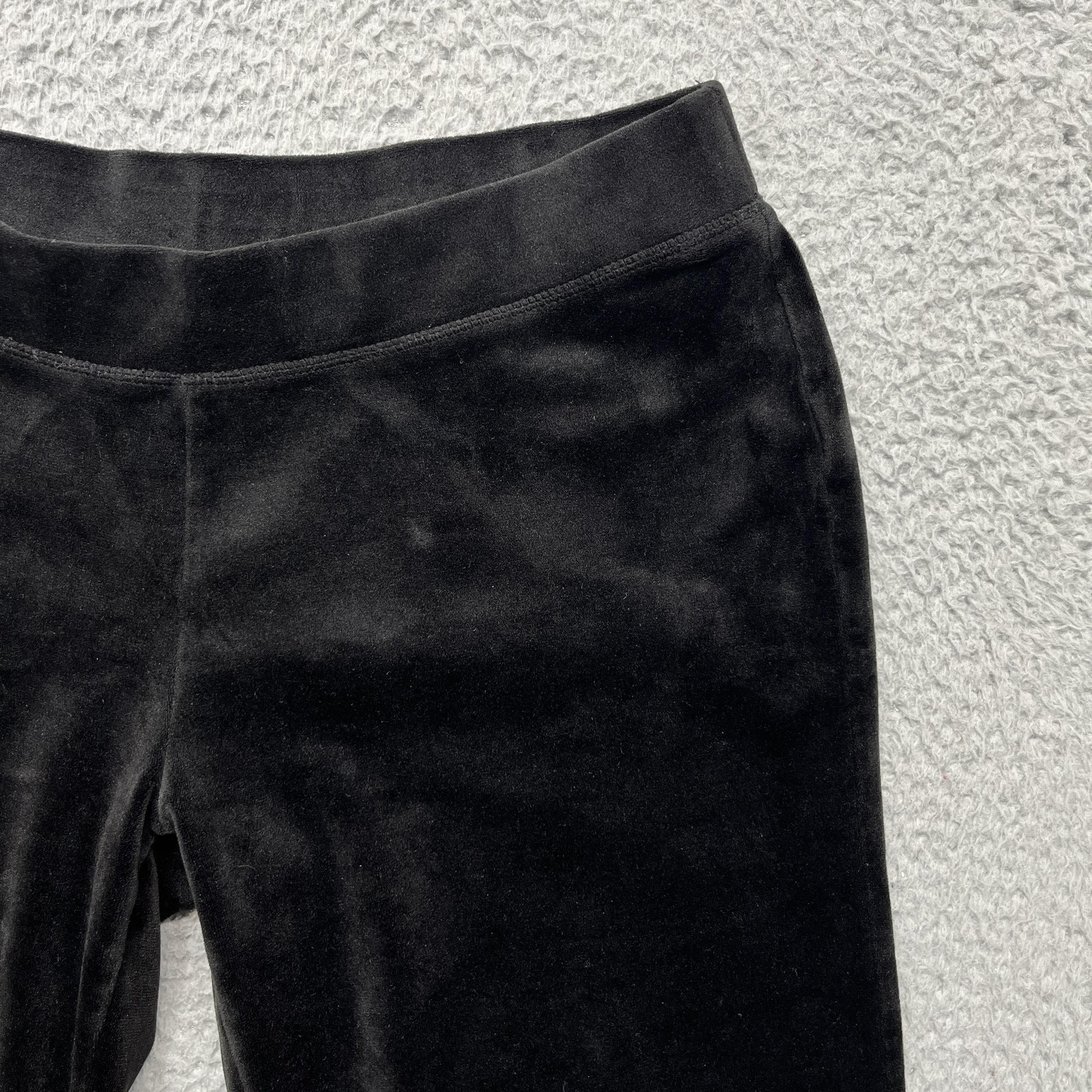 Juicy Couture Velour Sweatpants Womens Medium Black Rhinestone Juicy Logo Lounge
