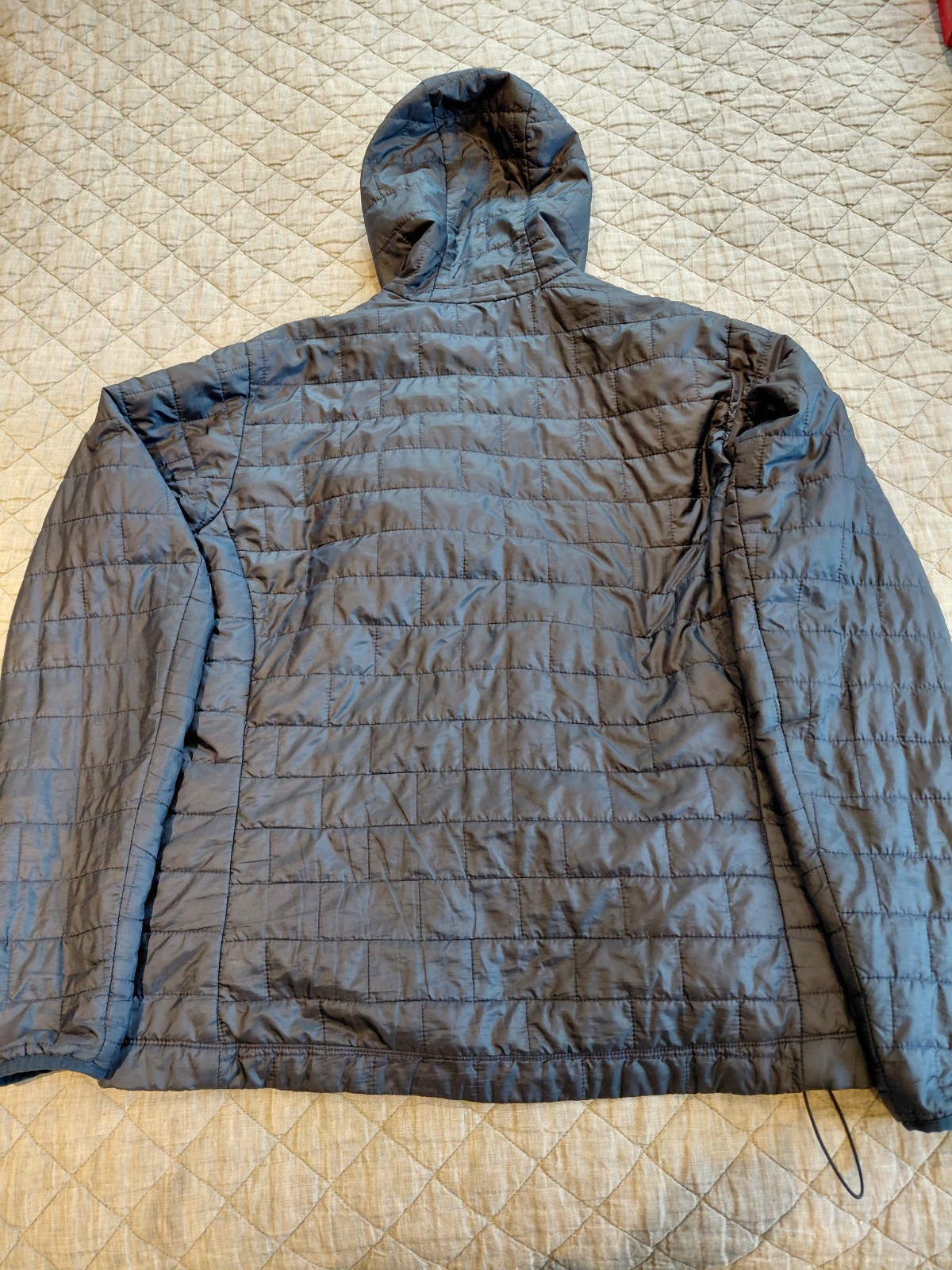 Patagonia Mens Micro Puff Hoody Nano Full Zip Jacket Bold Blue Puffer Large L