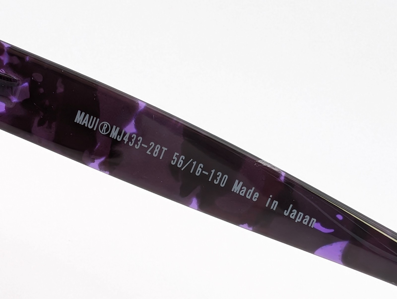 Maui Jim Sunglasses, Koki Beach MJ433-28T Purple Tort, 56-16-130, Plastic, Japan