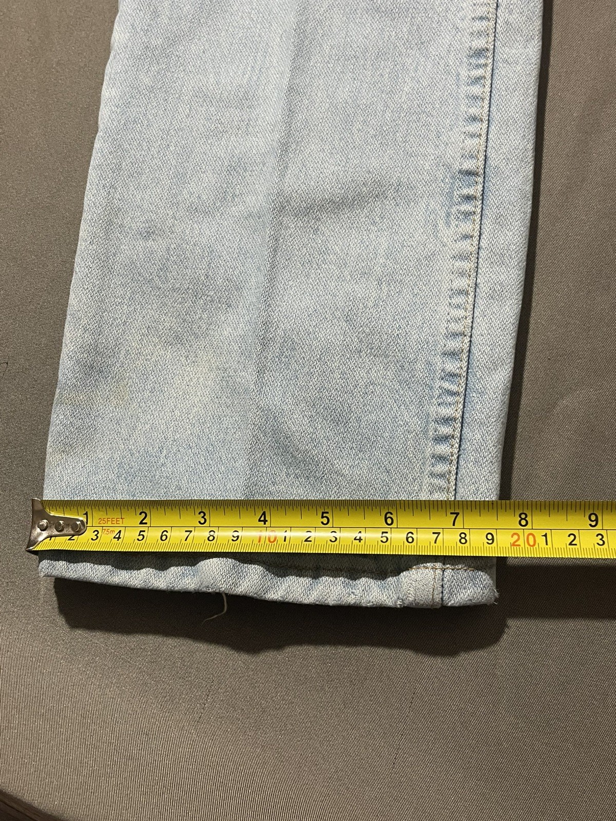 Wrangler 936GBH Cowboy Cut Jeans Mens 34×32 Blue Light Wash Slim Tapered Denim