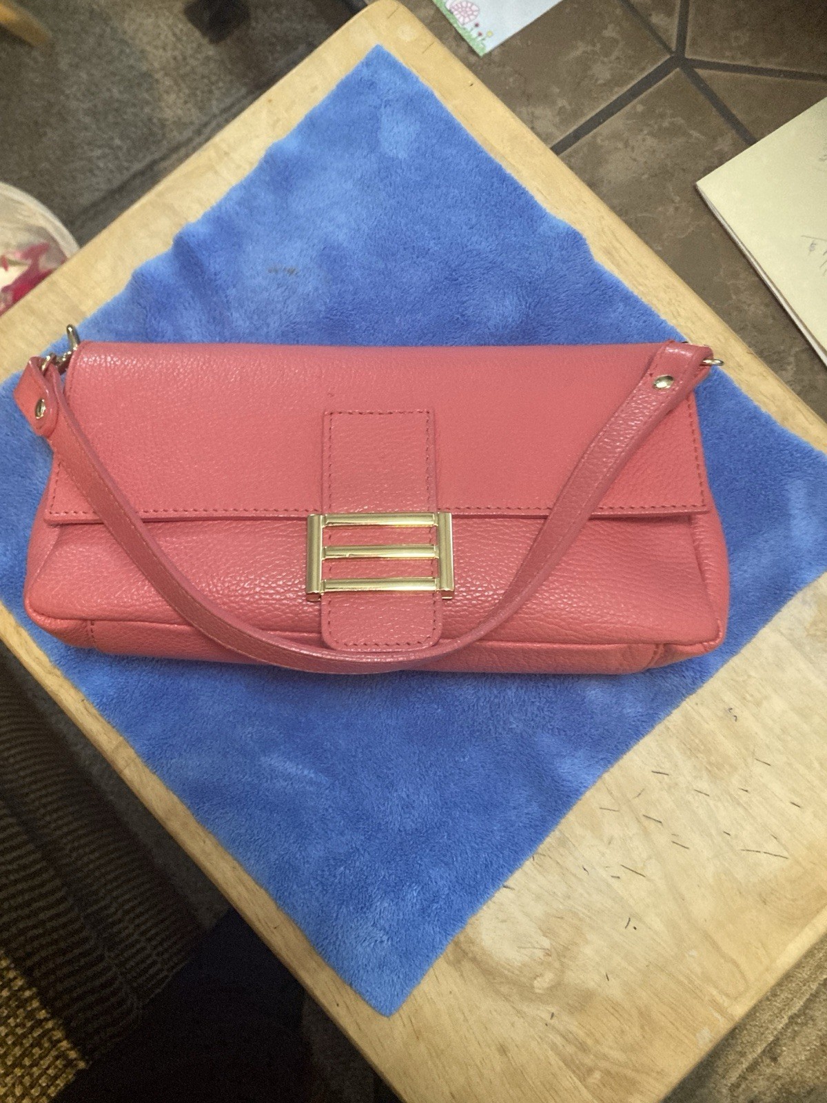 Genuine leather handbag made in italy
