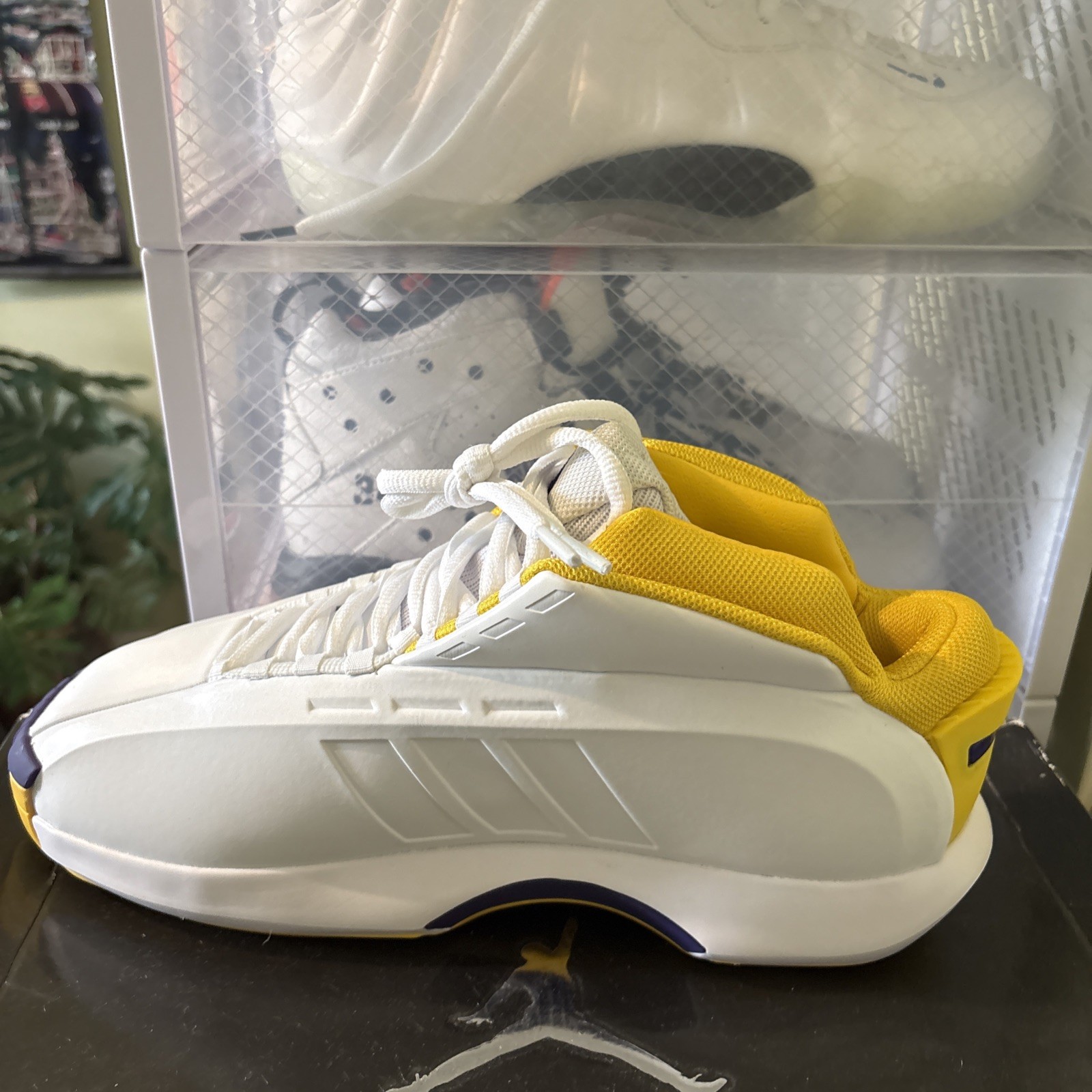 Kobe Bryant Shoes – Adidas Crazy 1 Lakers White Yellow Purple 11 (New)