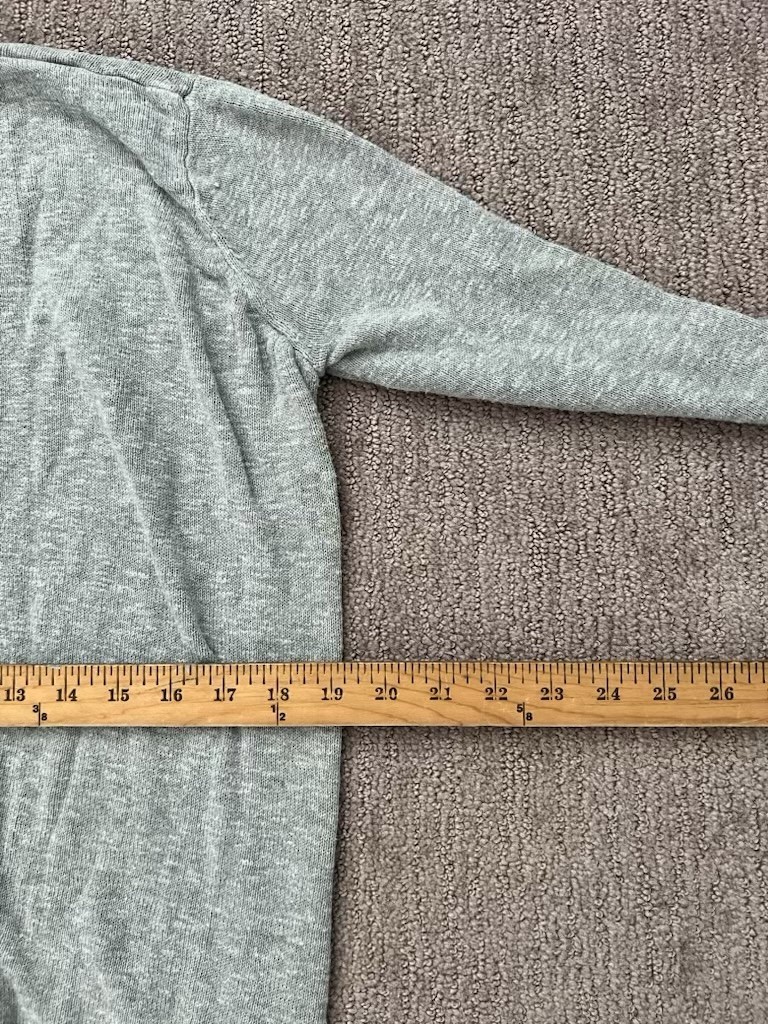 Gap Gray Open Front Cardigan Sweater Womens Small Grandma